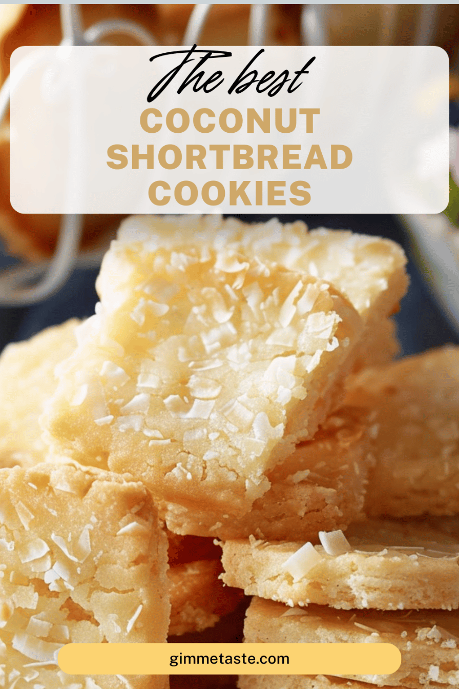 Coconut Shortbread Cookies