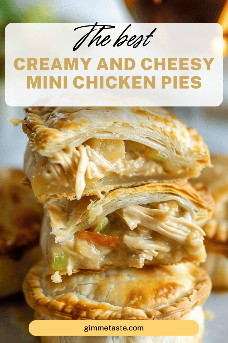 Creamy and Cheesy Mini Chicken Pies