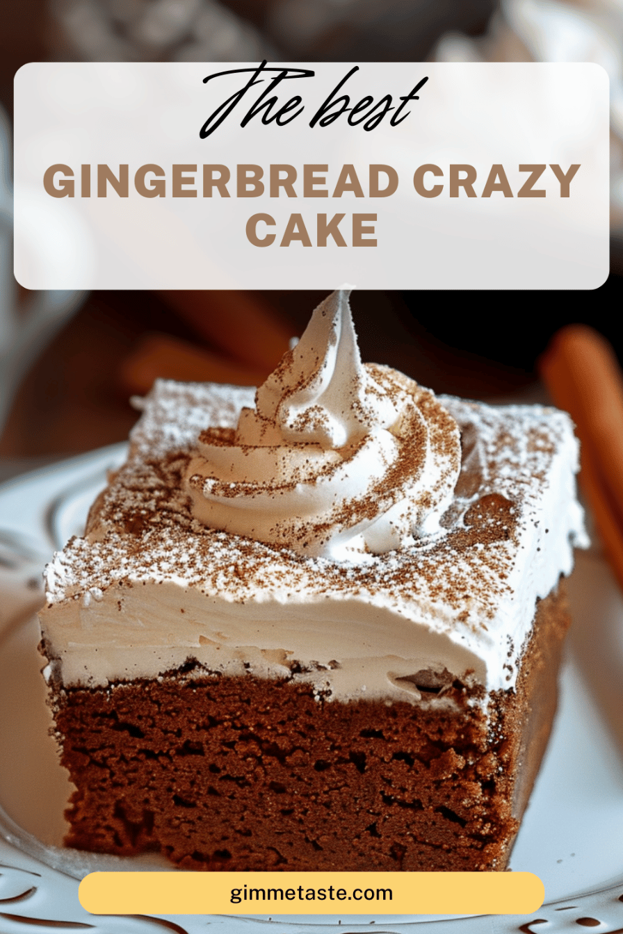 Gingerbread Crazy Cake 