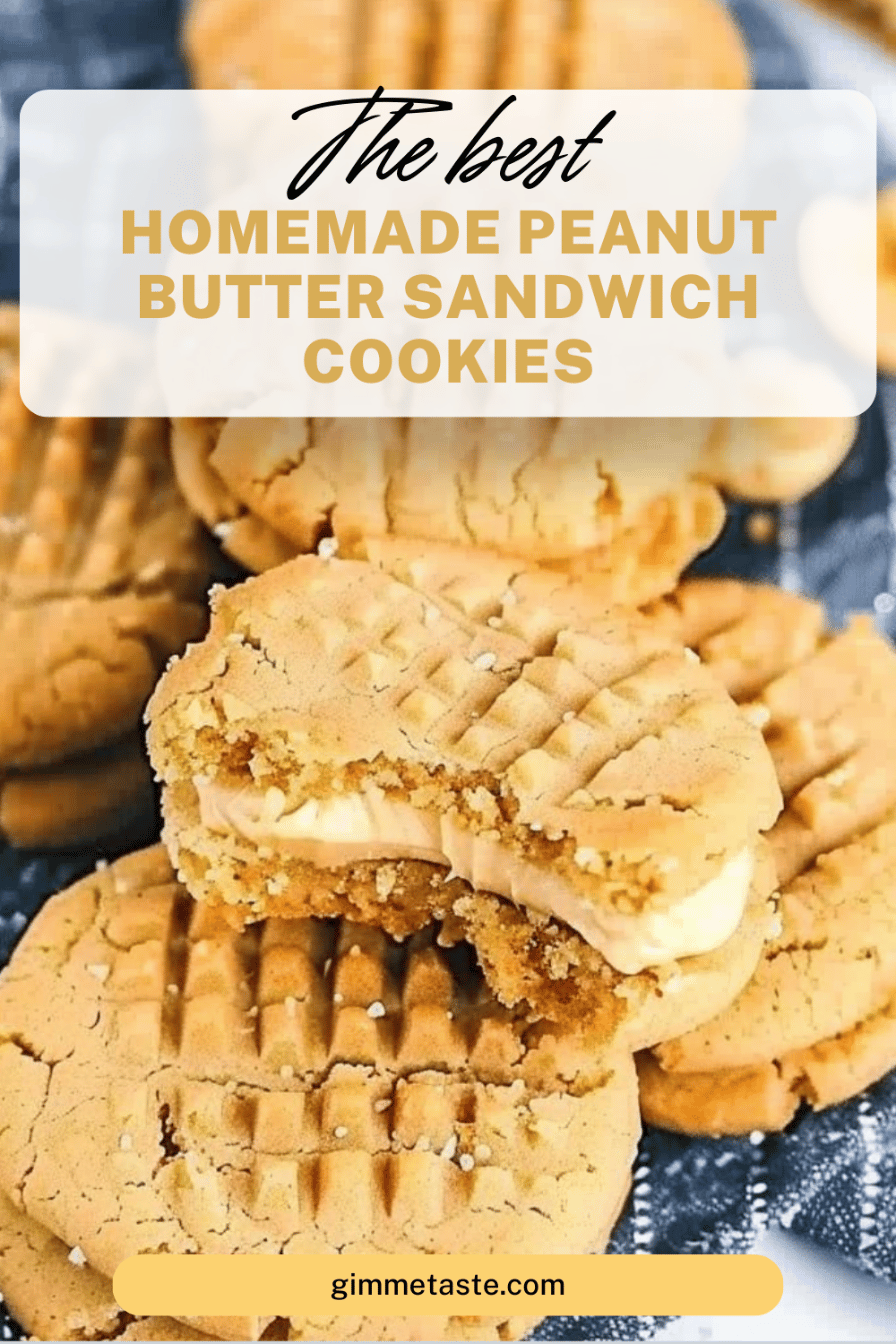 Homemade Peanut Butter Sandwich Cookies 