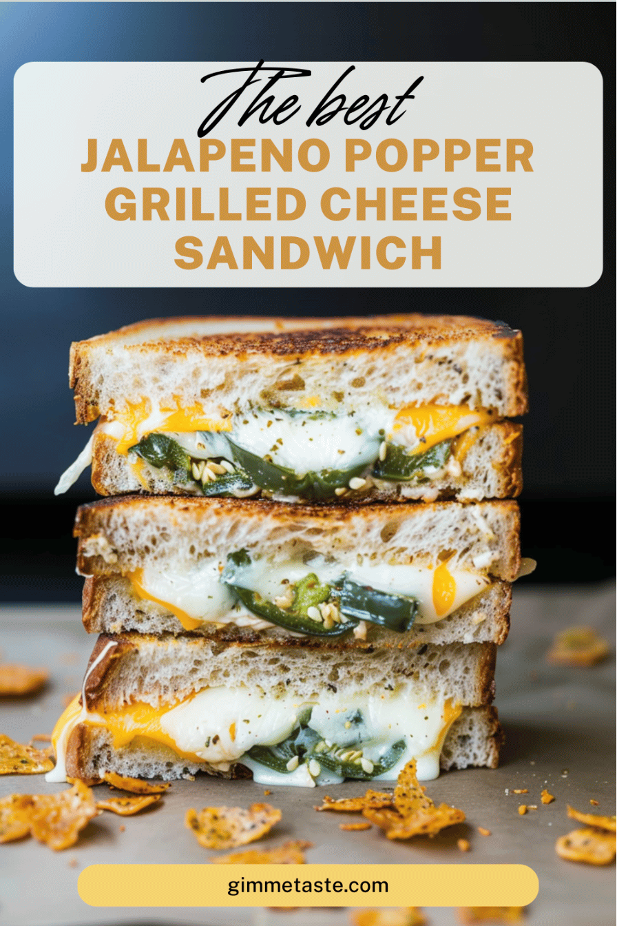 Jalapeno Popper Grilled Cheese Sandwich