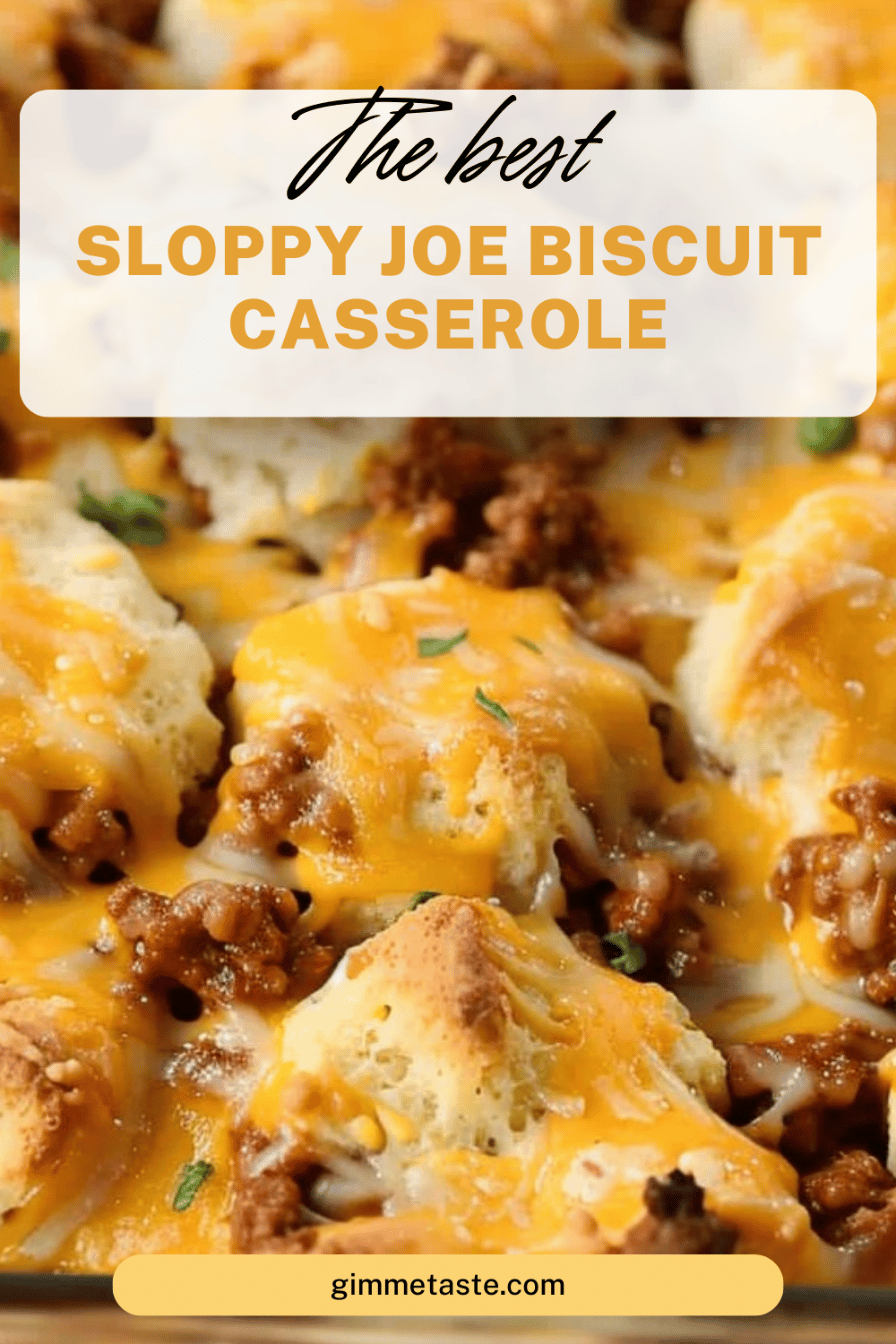 Sloppy Joe Biscuit Casserole