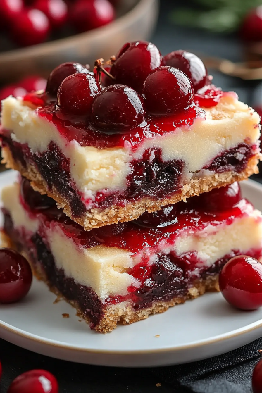 Christmas Cherry Bars Experience the joy of holiday baking with our delightful Christmas Cherry Bars. Made with a rich, buttery base and topped with a sweet and tangy cherry filling, these bars are perfect for festive gatherings. Easy to prepare and irresistibly delicious!