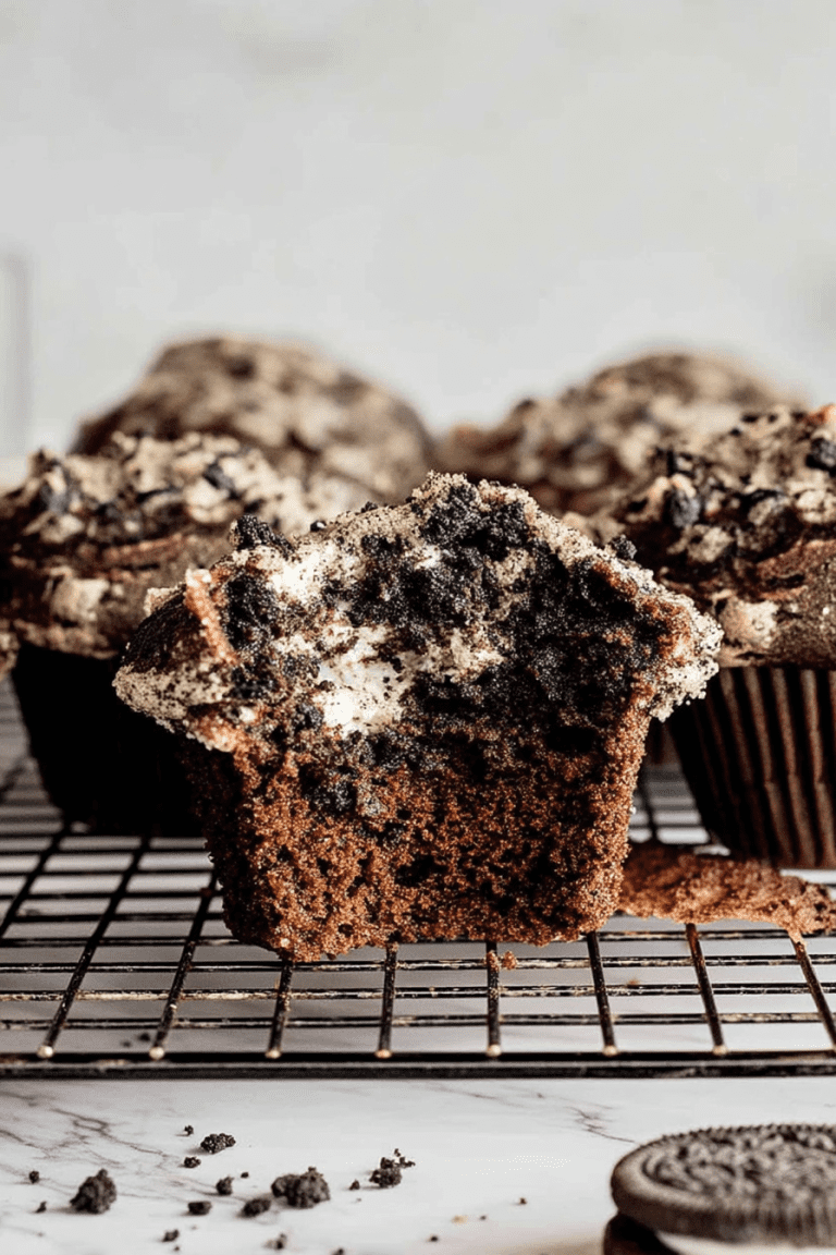 Fluffy Oreo Muffins