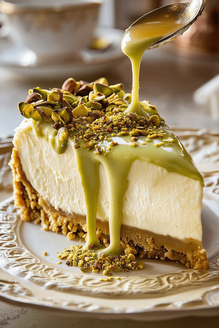 pistachio cheesecake recipe