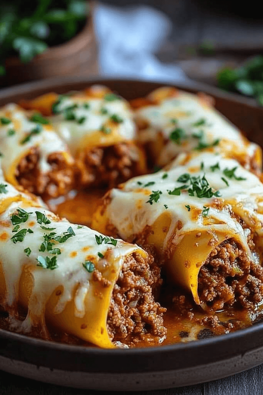 Cannelloni Pasta Bake Recipe served hot and cheesy