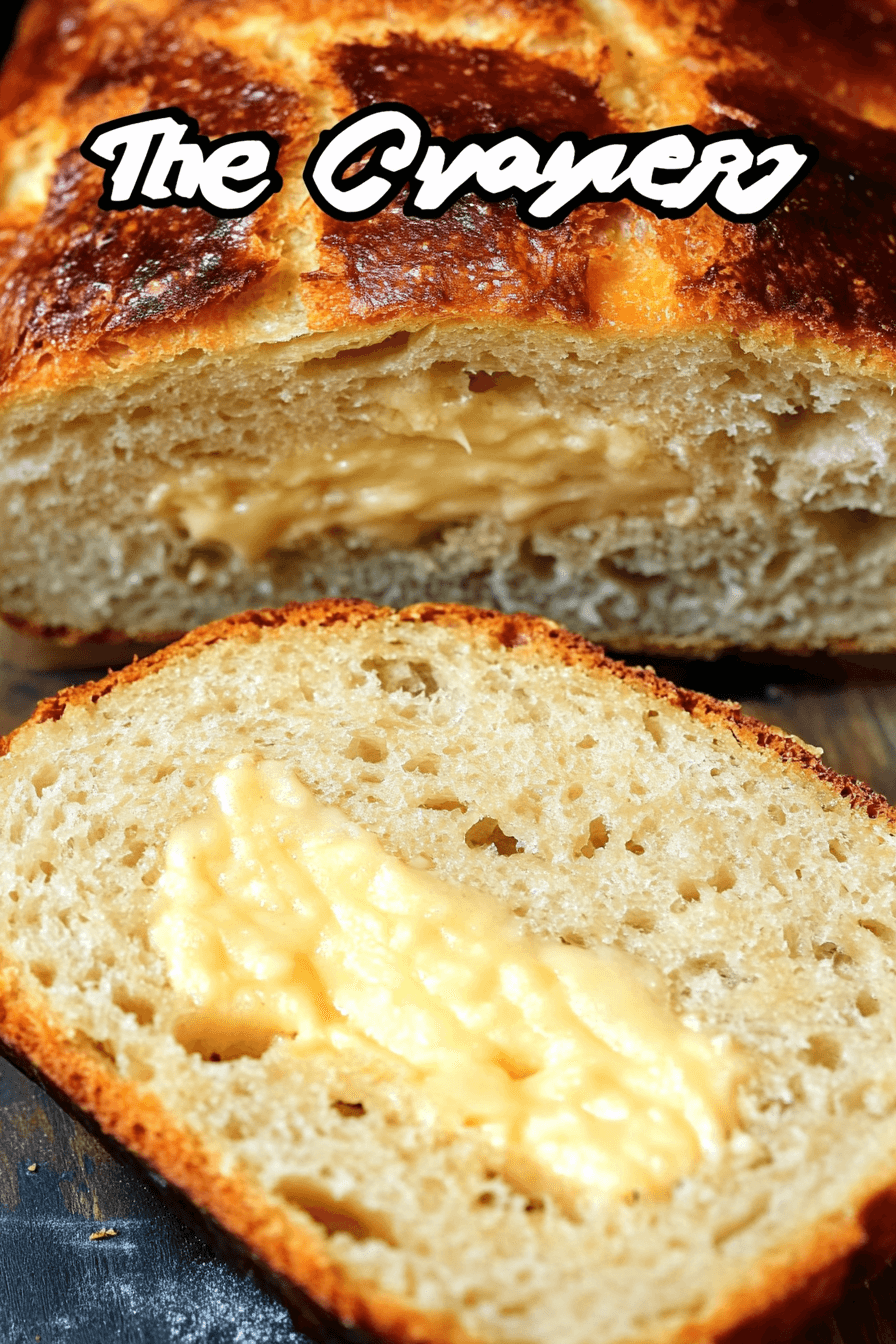freshly baked Asiago Bread loaf with golden crust