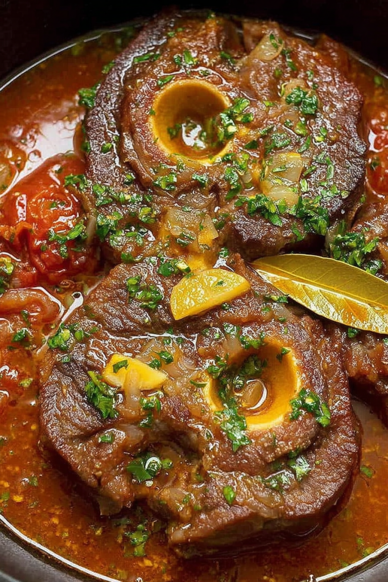 Italian Osso Buco with Gremolata – Slow-Braised, Rich & Brightly Herbed